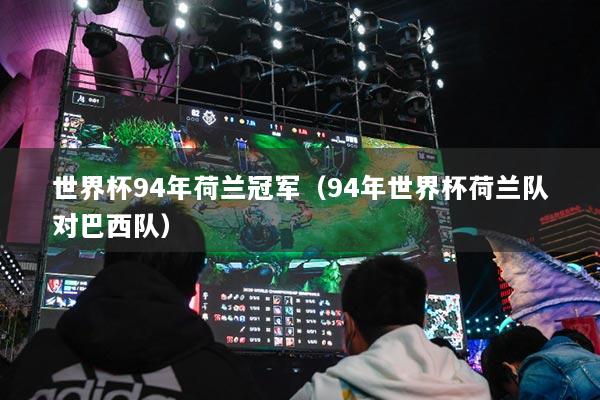 世界杯94年荷兰冠军（94年世界杯荷兰队对巴西队）